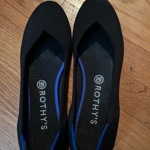 BLACK size 10 Rothy’s good used condition